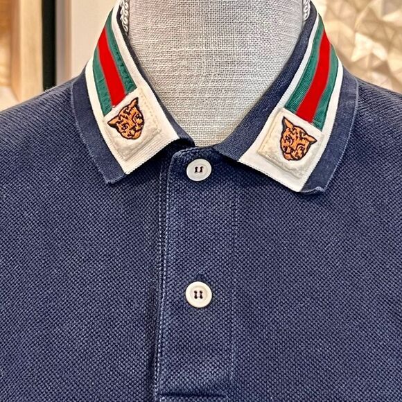 COTTON POLO WITH WEB AND FELINE HEAD Unisex - Picture 4 of 9